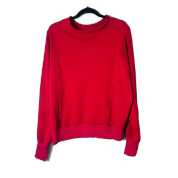NWT Michael Stars Los Angeles Red Kali Pullover Large MSRP $148 - Picture 3 of 10